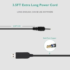 Lnauy for Braun Beard Trimmer Charger, Power Cord Compatible with Braun MGK3010 MGK3020 MGK3021 MGK3025 MGK3210 MGK3220 MGK3221 MGK3225 MGK3921 5V to 2.3V Replacement Charging cable Adapter