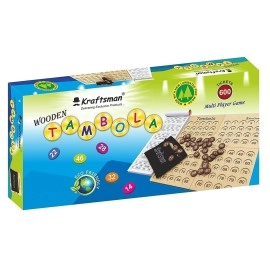 MilesMagic Portable Wooden Tambola Board Game | Housie Bingo Mind Game Set | for All Ages Family Fun and Entertainment Party Games with 600 Different Tickets Booklet