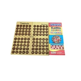 MilesMagic Portable Wooden Tambola Board Game | Housie Bingo Mind Game Set | for All Ages Family Fun and Entertainment Party Games with 600 Different Tickets Booklet