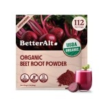 Better Alt Organic Beet Root Powder, USDA Certified - Nitric Oxide Supplement, Beet Juice Powder Superfood for Healthy Heart, Beetroot Supplement, Incept Beetroot Powder - 112 Servings, 1 lb