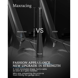 MAXRACING Short Truck Antenna Compatible with Ford F150 / Bronco / F250 / F350 / F450 / F550 / Carwash Safe/Aluminum Replacement Antenna
