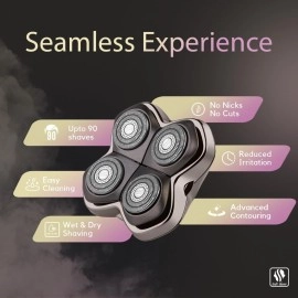 Skull Shaver Baron PRO 4 Head Replacement Blade for Pitbull, Palm and Butterfly Kiss Shavers