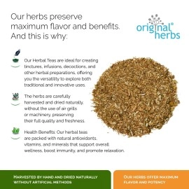 Original Herbs CHAMOMILE, MATRICARIA CHAMOMILLA L | Herbal Tea - Wild Crafted Tea - Soothing and Relaxing Tea -50g