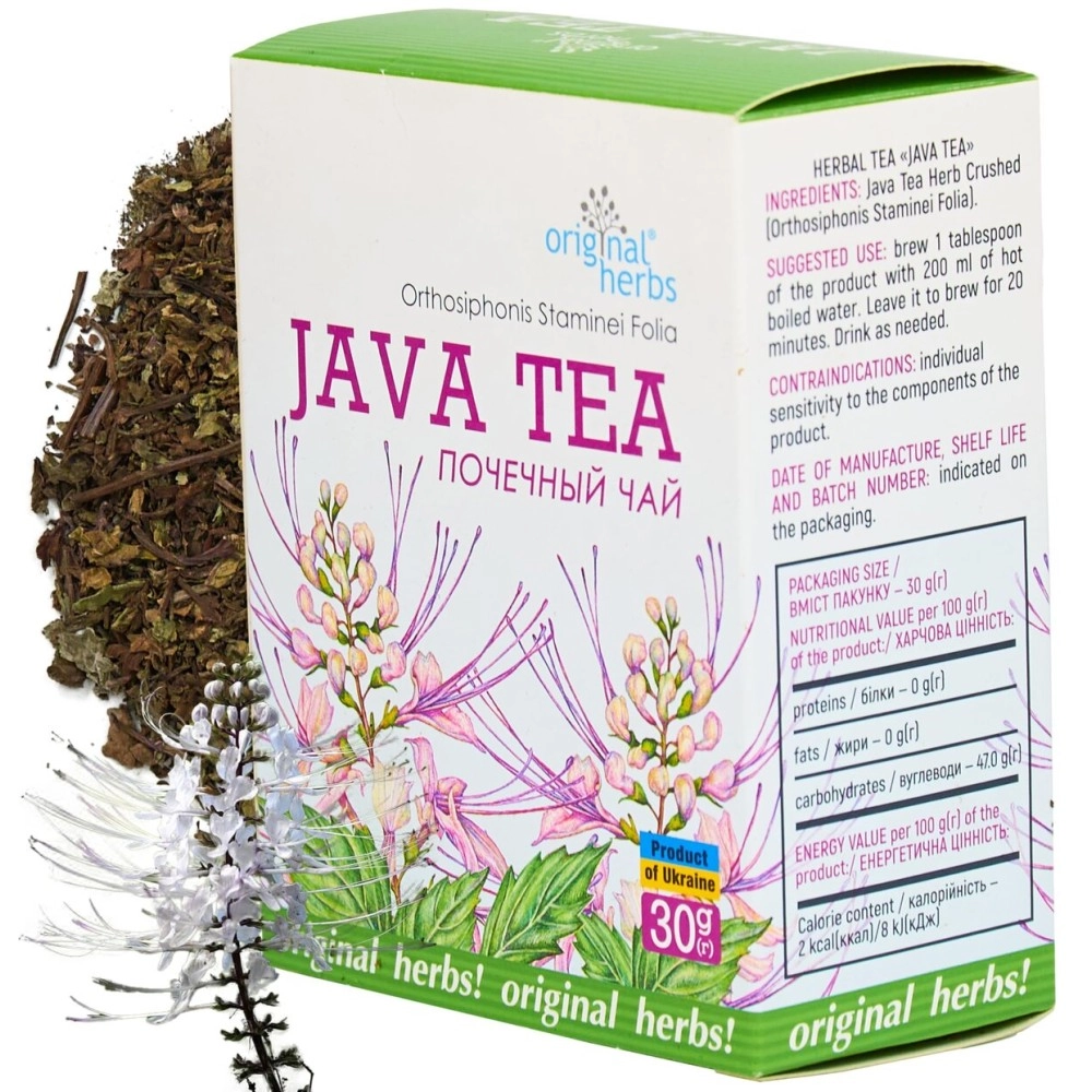 Original Herbs JAVA TEA,ORTOSIPHONIS STAMINEI FOLIA | Herbal Tea - Wild Crafted Tea - 30g