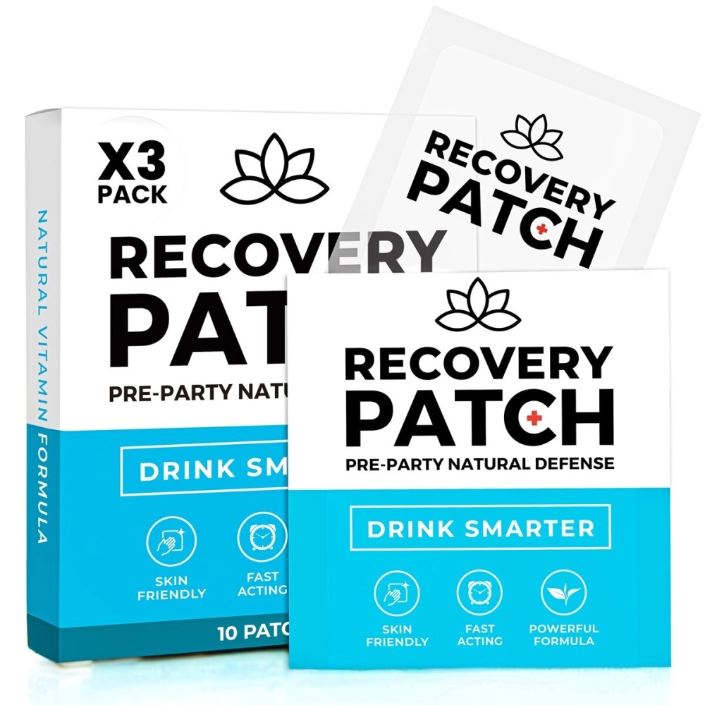 Party Treats Patches 10 Pack - Wake Up Refreshed & Energized with Our 100% Natural Ingredients Patch - Individually Wrapped, Skin-Friendly & Waterproof - Enhanced Morning Formula