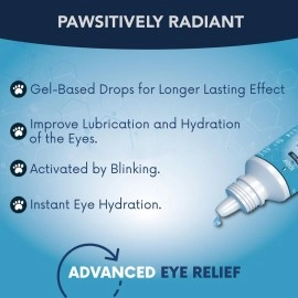 NOVEHA Pet Gel Eye Drops with 0.3% Viscoadaptive Hyaluronan | Eye Solution for Severe Dry Eyes - Long Lasting Hydration, Reduces Nuisance, Swelling & Dryness - Eye Lube for Dogs and Cats (2x10mL)