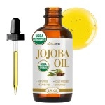 BodyJ4You Organic Jojoba Oil - Skin Care Body Moisturizing Face Wax Hair Care Healthy Nails - Cold Pressed 100% Pure Natural Non-GMO - Hexane Free Personal Care Solution - 2 Fl Oz