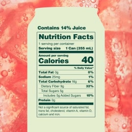 OLIPOP Prebiotic Soda Pop, Watermelon Lime, A New Kind of Soda Packed with Prebiotics, Fiber, and Botanicals, Gluten Free, Vegan, GMO Free, 12oz (12-Cans)