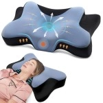 DONAMA Cervical Neck Pillow for Pain Relief,Odorless Contour Memory Foam Pillows with Cooling Pillowcase Cozy Sleeping, Orthopedic Ergonomic Bed Pillows for Side Back Stomach Sleepers