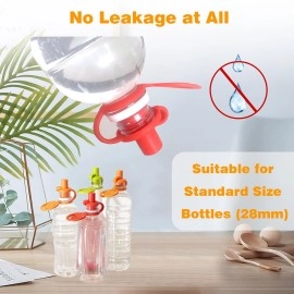 MYLOLF Silicone Water Bottle Top Spout: No Spill Bottle Spout Adapter for Kids Baby Toddler - BPA-Free - 3 Pack