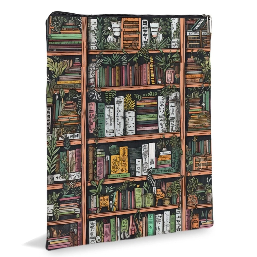 jepuyaya Book Sleeve, Book Sleeve with Zipper, Book Cover for Book Lovers, Pouch Book Covers, Book Sleeves, Paperback Book Covers6JB014