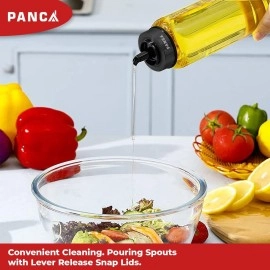 PANCA Oil Dispenser 1 litre, Oil Bottle for kitchen Litre, Oil Storage Container 1000ml, Oil storage Bottle, Cooking Oil Dispenser For Daily Use in Kitchen