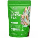 EVERLONG Lung Detox Tea - Mullein Tea with Thyme, Ginseng, Lungwort, Eucalyptus, Liquorice, Spearmint and Sage for Lung Cleanse and Respiratory Health - 14 Herbal Tea Bags, All Natural, Caffeine-Free