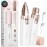KAPHIO Facial - Eyebrow Hair Remover for Women: Rechargeable 2 in 1 Eyebrow Trimmer and Face Shavers for Women - Painless Electric Hair Removal Device for Face Eyebrows Peach Fuzz Lips with Light