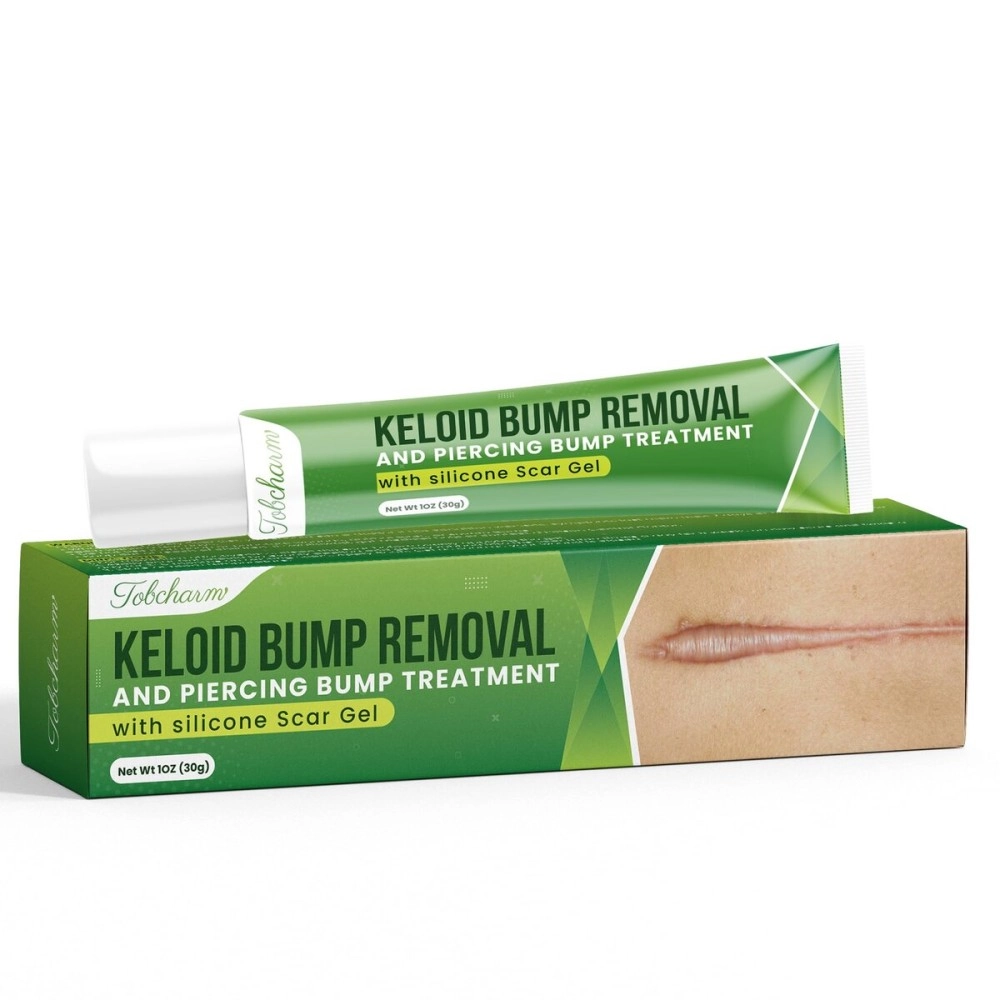 Advanced Keloid Scar Removal Gel: Silicone Bump Removal Cream for Scars from Piercing, Surgical Marks, Acne, and Burns - Effective Keloid Treatment for Ears, Face, and Body with Healing Formula