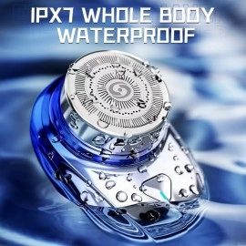 NiTa HyHy Mini Portable Shaver, 1-Button Electric Shaver for Men & Women, IPX7 Waterproof, Wet&Dry, German Technology, 60 Days Battery Life, Gradient Blue