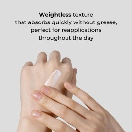 P.CALM Water Barrier Moisturizing Sun Cream Non-greasy No White Cast Light-Weight SPF 50+ PA++++ Vegan Calming Moisture Daily Sunscreen Reef-Safe UVA UVB Dry Oily Sensitive Skin Korean Skincare