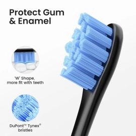 Oclean Electric Toothbrush for Adults, 150 Days Battery Life Electric Toothbrush, USB Rechargeable Sonic Travel Toothbrush with 6 Brush Heads & Travel Case, 5 Modes and Smart Timer