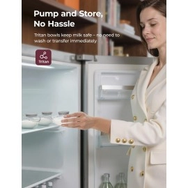 Momcozy Portable Breast Pump M9 with 24mm Flange, Electric Breast Pump Mobile Flow, Banana Yellow,1 Count