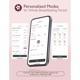 Momcozy Breast Pump Hands Free Upgraded Mobile Flow | M9, App Discreet Control with Personalized Multi-Modes & 15 Levels, Wearable Breast Pump 24mm, 1 Pack Cozy Red