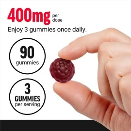 FORCE FACTOR Longjack Tongkat Ali Gummies, Tongkat Ali for Men to Support Male Vitality and Drive, 400mg Tongkat Ali with BioPerine, Mixed Berry Lemonade, 90 Gummies