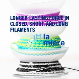 LA MIERE 1 Roll Orthodontic Rubber Chains, Dual Colors Braces Power Chains consisted force in closed, short, long 15\'\' spools (short, 0.136(3.3mm), Blue & Green)